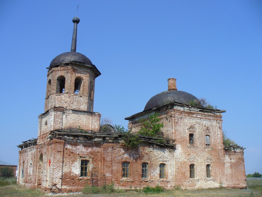 Церковь Тихвинской иконы Божией Матери, Базяково (Алексеевский район, Республика Татарстан). фасады
