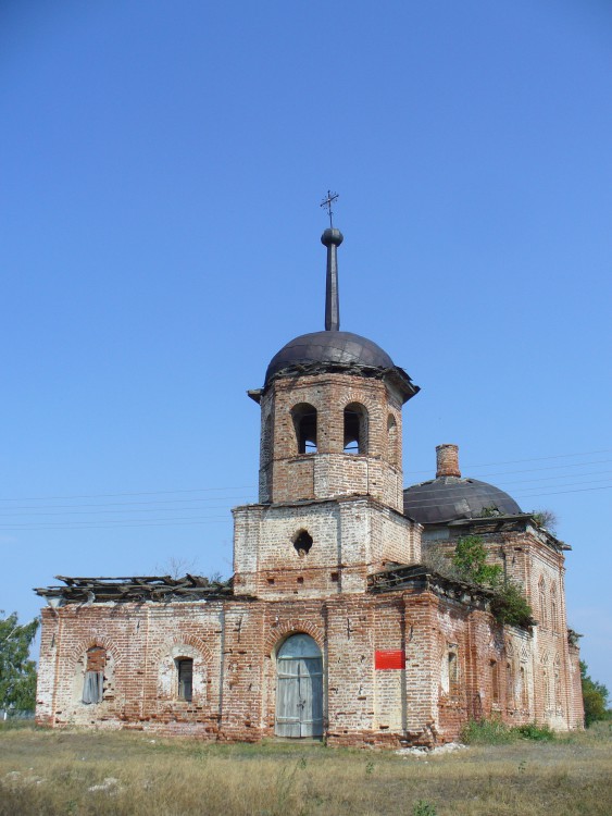 Церковь Тихвинской иконы Божией Матери, Базяково (Алексеевский район, Республика Татарстан). фасады