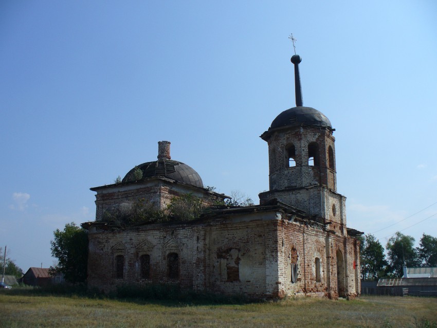 Церковь Тихвинской иконы Божией Матери, Базяково (Алексеевский район, Республика Татарстан). фасады