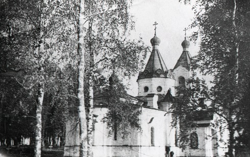 Церковь Николая Чудотворца, Ям-Ижора (Тосненский район, Ленинградская область). архивная фотография, Частная коллекция. Фото 1930-х годов
