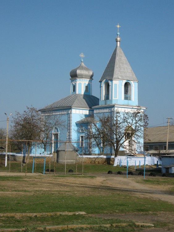 Церковь Георгия Победоносца, Дельжилер (Белгород-Днестровский район, Украина, Одесская область). общий вид в ландшафте