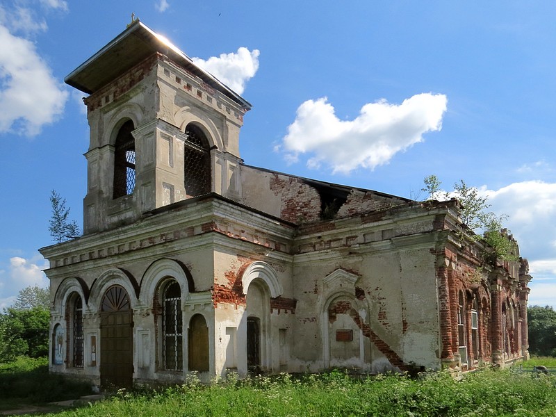 Кузнецово. Церковь Казанской иконы Божией Матери. фасады