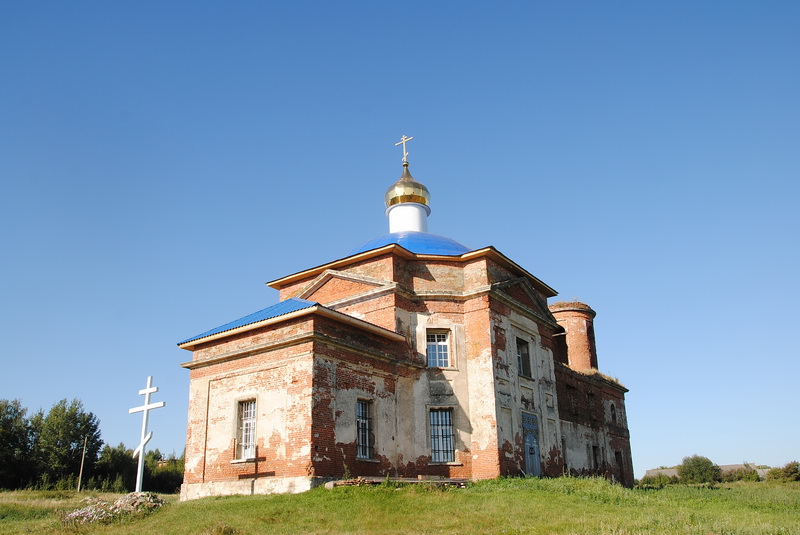 Церковь Михаила Архангела, Куликовка (Кимовский район, Тульская область). общий вид в ландшафте