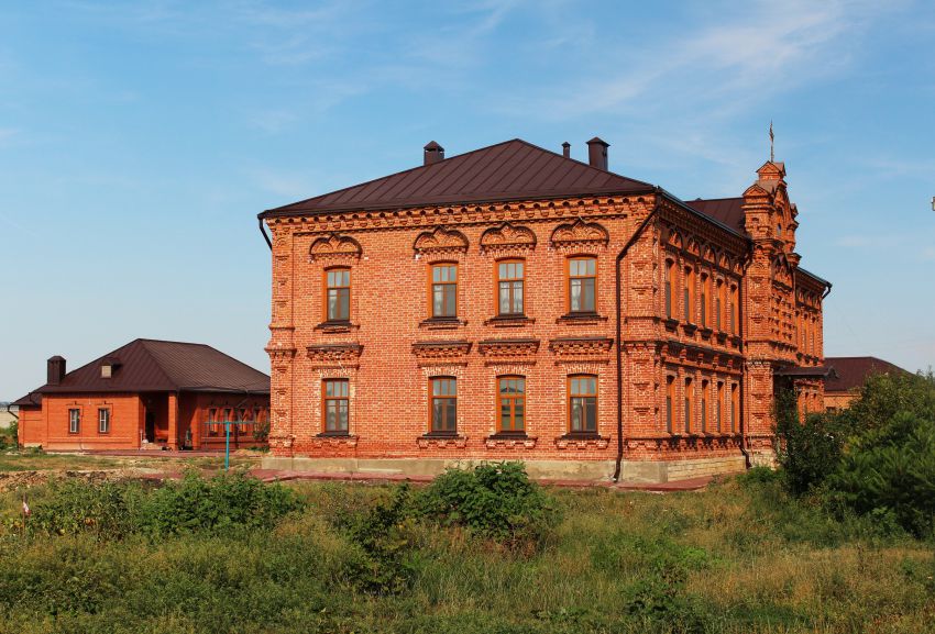 Никольский женский монастырь, Монастырский (Пугачёвский район, Саратовская область). общий вид в ландшафте