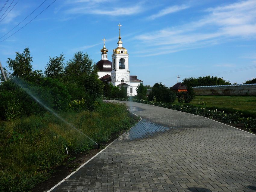 Монастырский. Никольский женский монастырь. общий вид в ландшафте