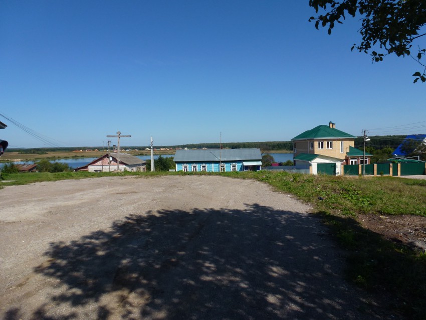 Церковь Иоанна Предтечи, Комлево (Боровский район, Калужская область). дополнительная информация, Место церкви