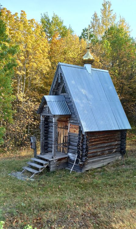 Неизвестная часовня, Остров Разин, рыболовно-охотничья база (Горномарийский район, Республика Марий Эл). фасады
