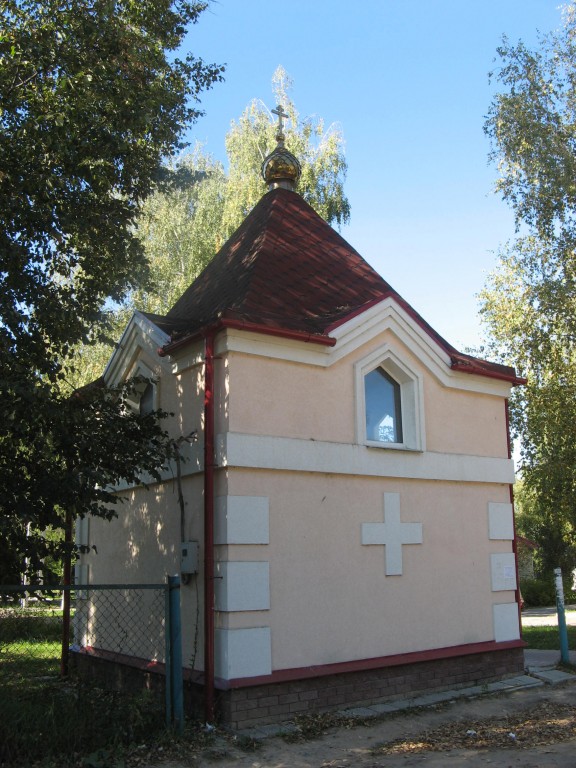 Часовня Луки (Войно-Ясенецкого), Воротынец (Воротынский район, Нижегородская область). фасады, Вид  часовни с ул Космонавтов