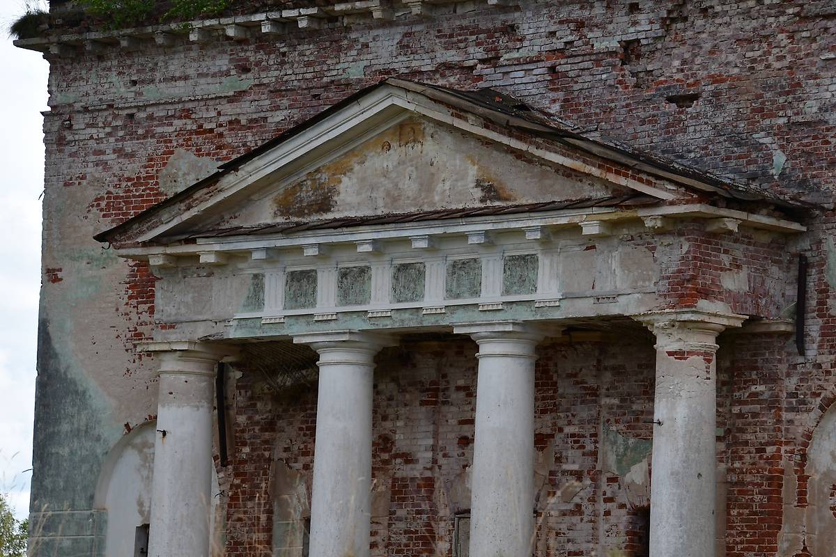 архитектурные детали. Николо-Теребенский монастырь. Церковь Николая Чудотворца, Труженик (Теребени) (Максатихинский район, Тверская область)