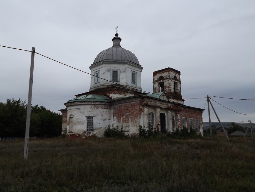 Церковь Рождества Христова, Оркино (Петровский район, Саратовская область). общий вид в ландшафте