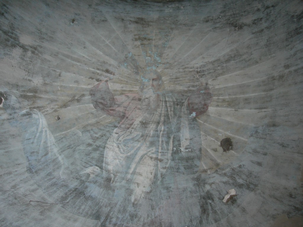 Чиганак. Церковь Троицы Живоначальной. интерьер и убранство, Сохранившийся фрагмент фрески