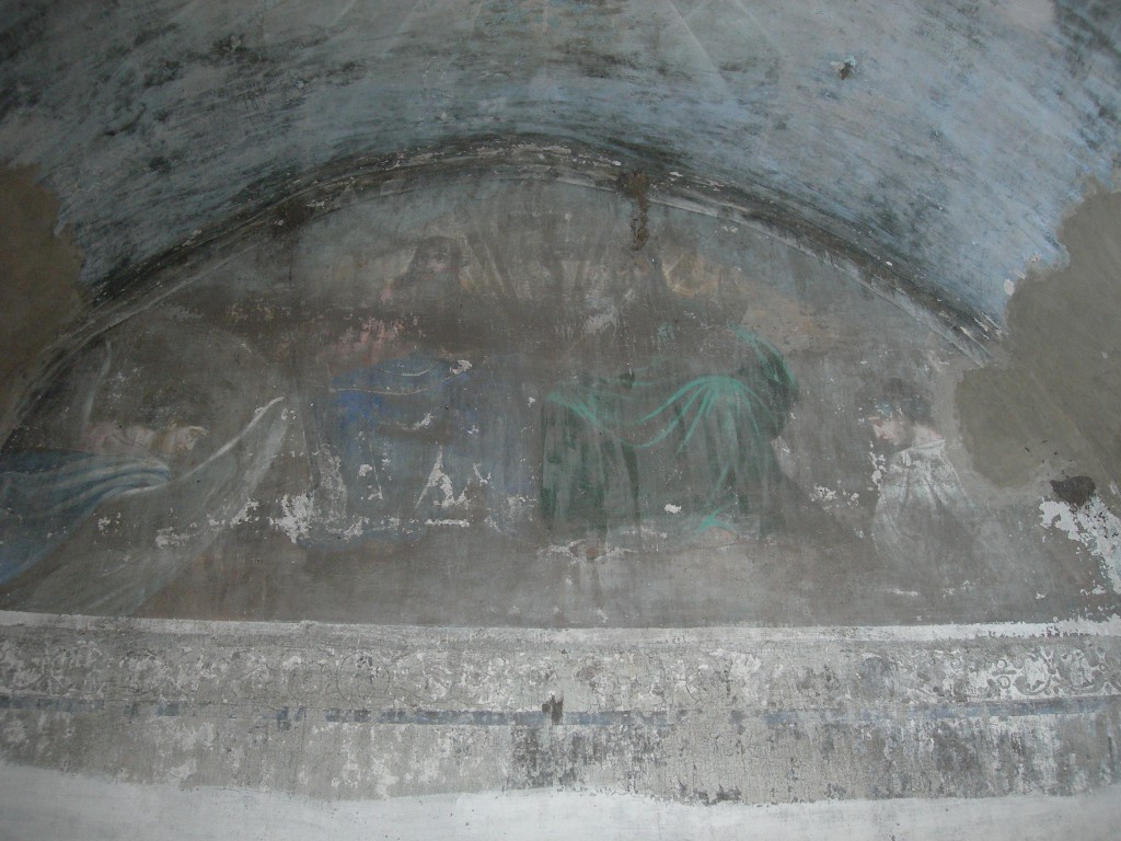 Церковь Троицы Живоначальной, Чиганак (Ртищевский район, Саратовская область). интерьер и убранство, Сохранившийся фрагмент фрески