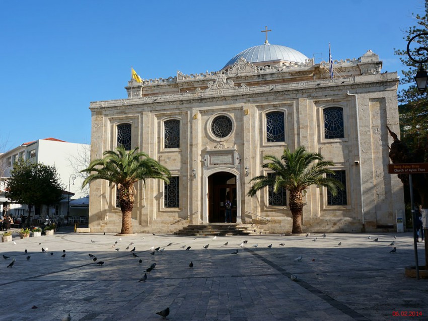Кафедральный собор Тита, Ираклион (Крит (Κρήτη), Греция). фасады