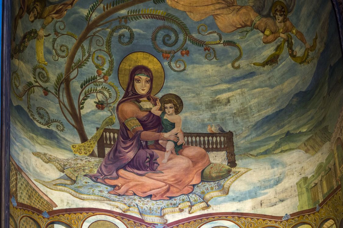 Церковь Георгия Победоносца (Кашвети), Мтацминдский район (Тбилиси, город, Грузия). интерьер и убранство, Богородица с Младенцем Христом. Ладо Гудиашвили. 1947 г.