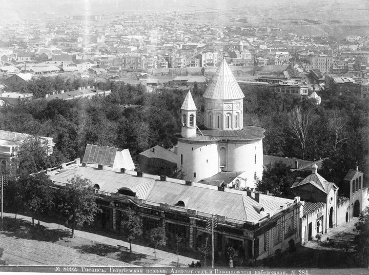 Церковь Георгия Победоносца (Кашвети), Мтацминдский район (Тбилиси, город, Грузия). архивная фотография, До реконструкции. источник : https://www.facebook.com/tamari.glazova