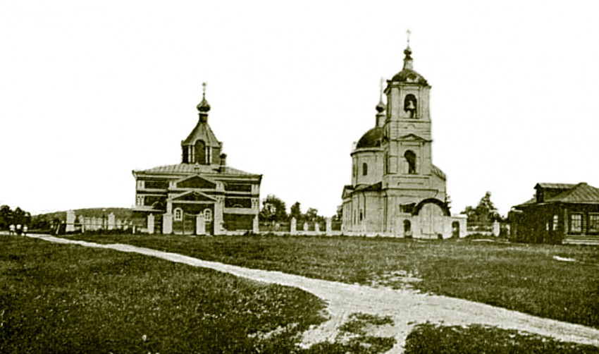 Храмовый комплекс. Церкви Николая Чудотворца и Боголюбской иконы Божией Матери, Красногорск (Красногорский городской округ, Московская область). архивная фотография, Фото 1910г.