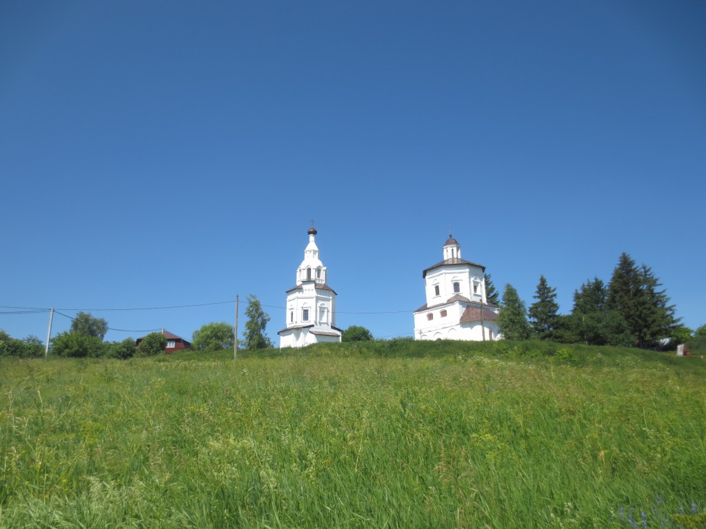Чиркино. Церковь Василия Великого. общий вид в ландшафте