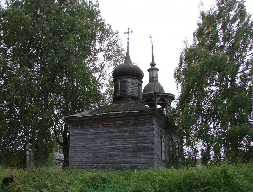 Гавриловская. Часовня Прокопия Устюжского. общий вид в ландшафте