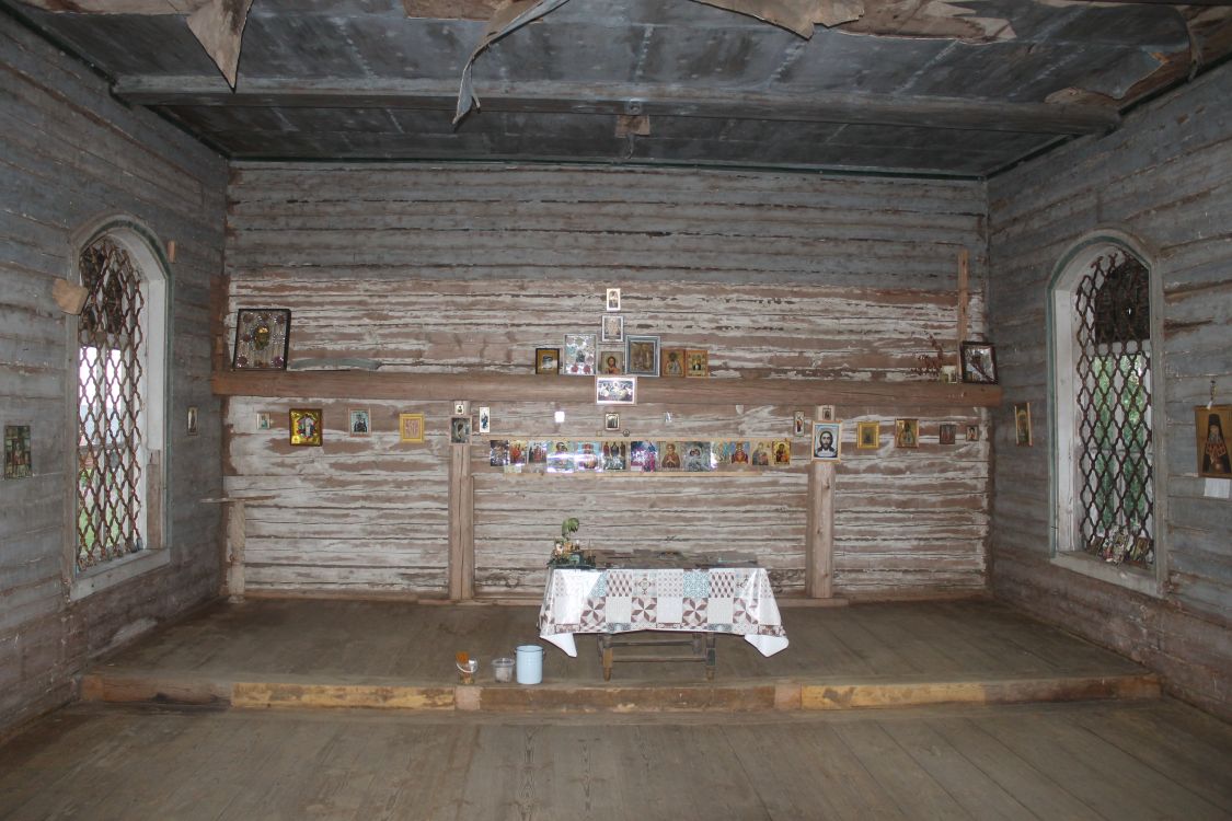 Часовня Прокопия Устюжского, Гавриловская (Лузский район, Кировская область). интерьер и убранство