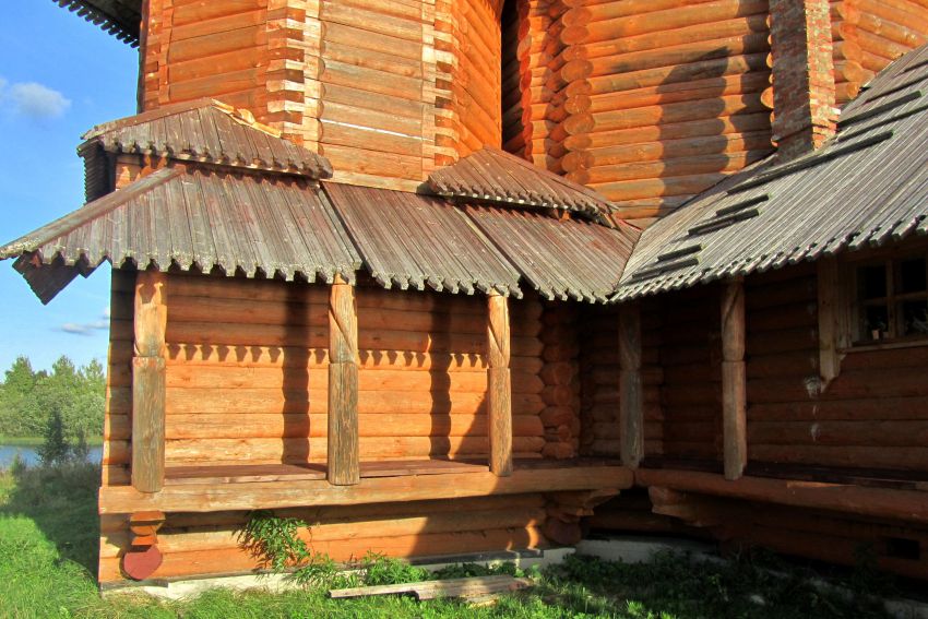 Церковь Рождества Пресвятой Богородицы, Погост (Колодозеро) (Пудожский район, Республика Карелия). архитектурные детали, галерея, юго-западная сторона