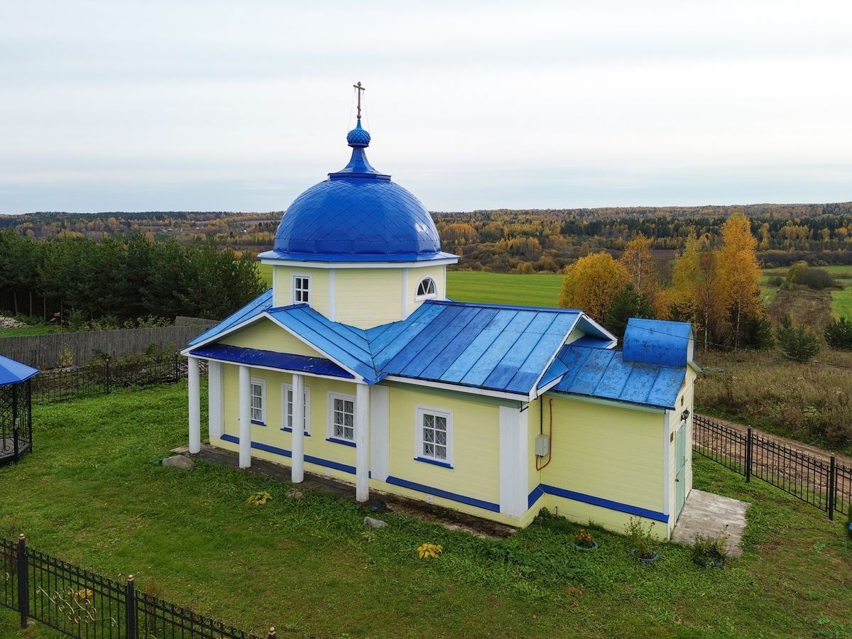 Часовня Пантелеимона Целителя, Скомовская (Вельский район, Архангельская область). фасады