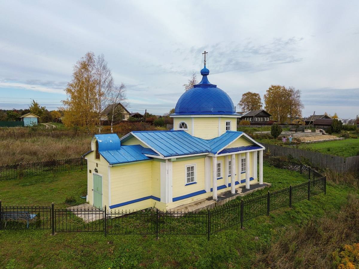 Часовня Пантелеимона Целителя, Скомовская (Вельский район, Архангельская область). фасады