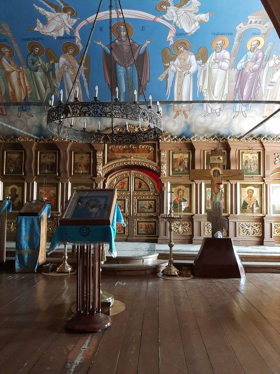 Николо-Шартомский мужской монастырь. Церковь Казанской иконы Божией Матери, Введеньё (Шуйский район, Ивановская область). интерьер и убранство