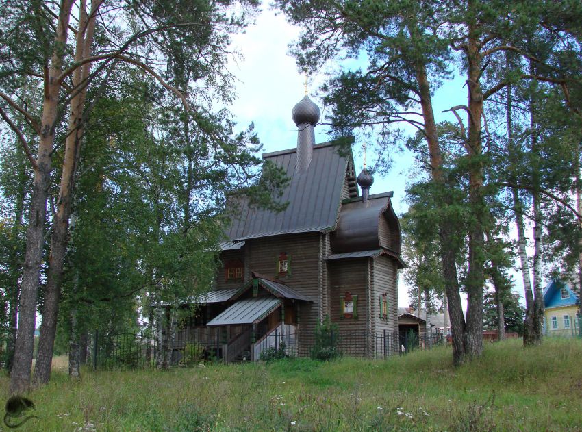 Подомо. Церковь Платона Студийского. общий вид в ландшафте