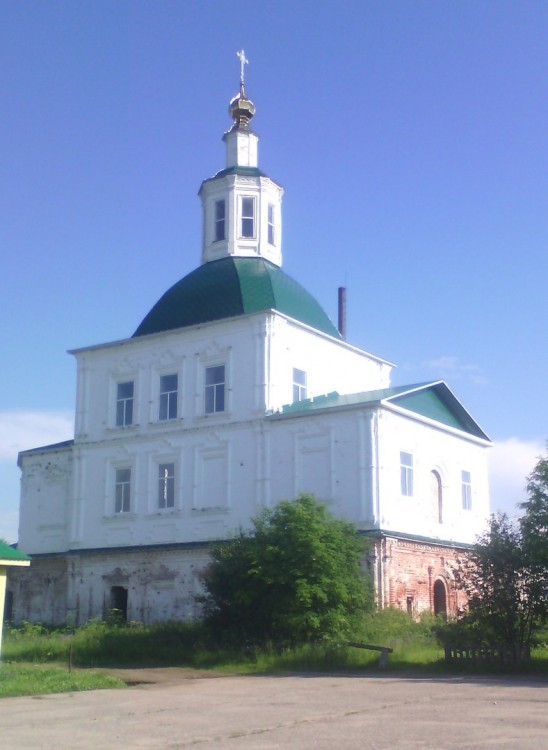 Архангельская область, Вилегодский район, Шалимово. Церковь Михаила Архангела, фотография. фасады, Церковь реставрируется. 