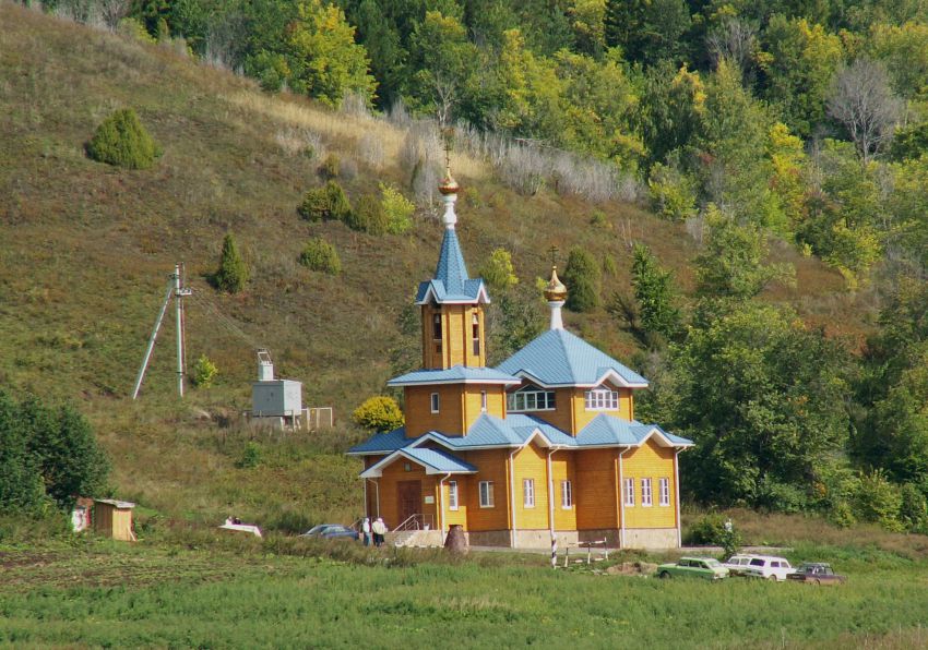 Паздеры. Церковь Тихвинской иконы Божией Матери. общий вид в ландшафте