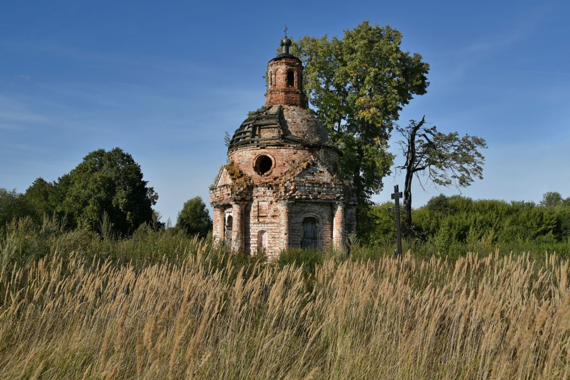 Порфировка, урочище. Неизвестная часовня. фасады, Вид с юго-запада