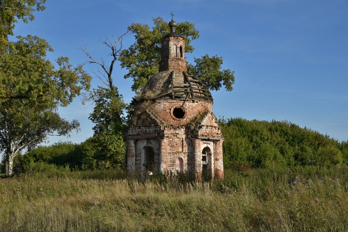Неизвестная часовня, Порфировка, урочище (Спасский район, Республика Татарстан). фасады, Вид с юго-запада