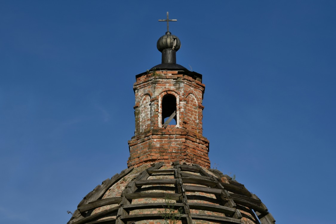 Неизвестная часовня, Порфировка, урочище (Спасский район, Республика Татарстан). архитектурные детали, Вид с запада на завершение часовни