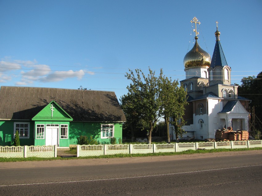 Церковь Александра Невского, Хожево (Молодечненский район, Беларусь, Минская область). общий вид в ландшафте