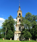 Церковь Воскресения Христова, колокольня, вид с запада<br>, Нероново, Солигаличский район, Костромская область