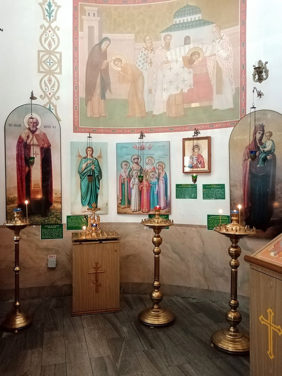 Часовня Сергия Радонежского на Ярославском вокзале, Красносельский (Центральный административный округ (ЦАО), г. Москва). интерьер и убранство, Внутренний вид часовни