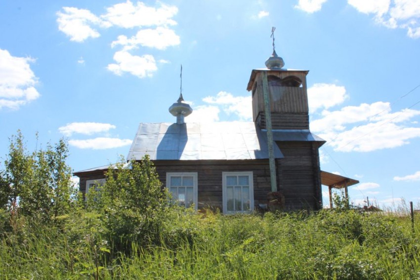 Церковь Георгия Победоносца, Остров (Пинежский район, Архангельская область). общий вид в ландшафте, Вид с севера