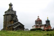 Храмовый комплекс. Церкви Николая Чудотворца и Димитрия Солунского, вид с северо-запада<br>, Зачачье, Холмогорский район, Архангельская область