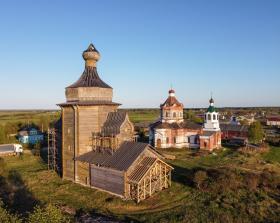 Зачачье. Храмовый комплекс. Церкви Николая Чудотворца и Димитрия Солунского