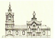 Церковь Троицы Живоначальной, Проект церкви 1883 г. Из каталога-справочника "Церкви Республики Татарстан" Казань-2015 г <br>, Приозёрная, Алексеевский район, Республика Татарстан