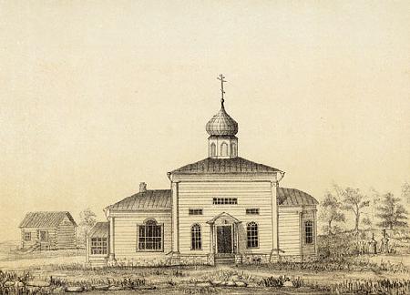 Церковь Троицы Живоначальной, Мстёра (Вязниковский район, Владимирская область). дополнительная информация, Литография И.А.Голышева, 70-е годы 19 века
