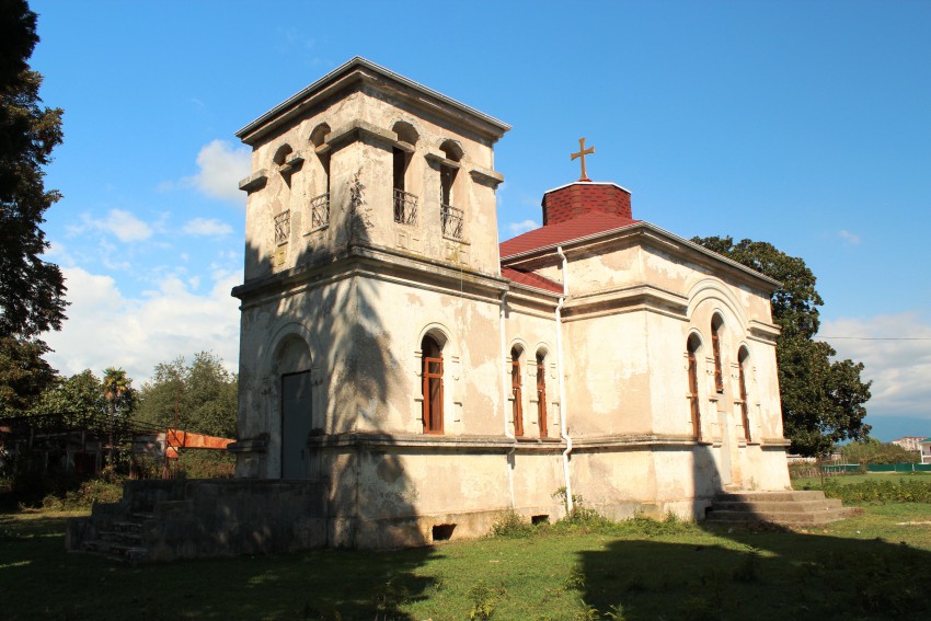 Церковь Марии Магдалины, Бамбора (Абхазия, Прочие страны). фасады, Вид с юго-запада