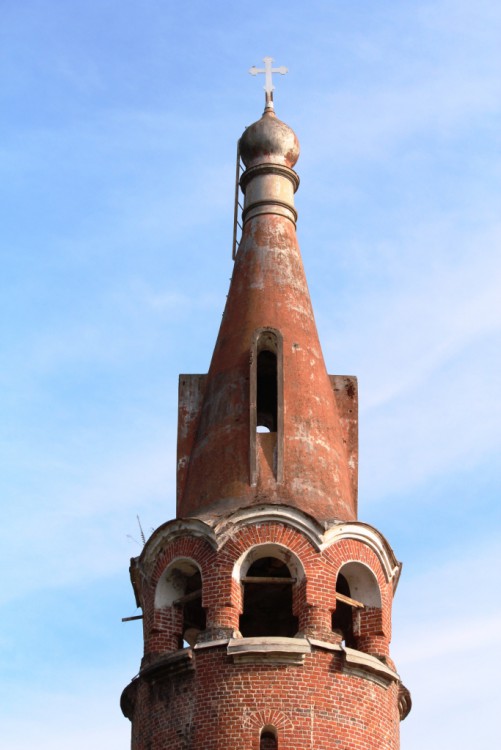 Агудзера. Церковь Илии Пророка. архитектурные детали, Завершение колокольни
