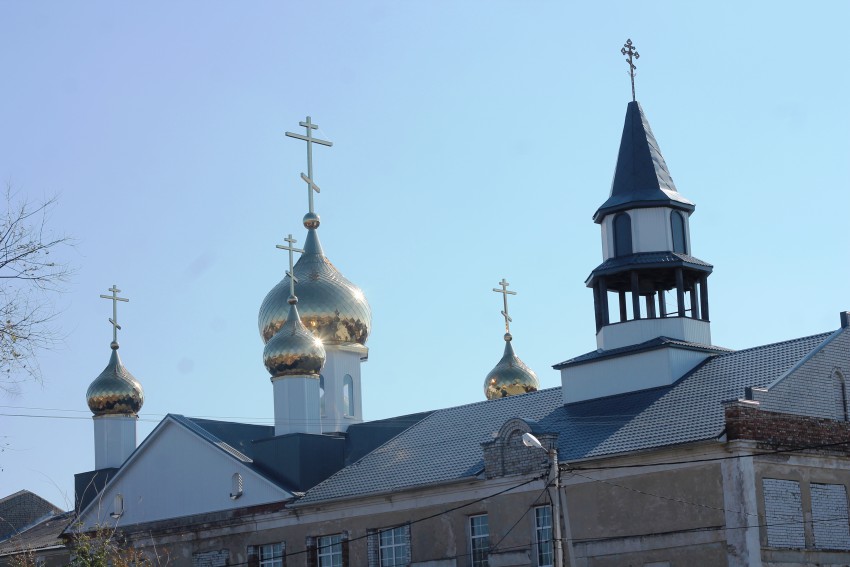 Церковь Всемилостивого Спаса, Новая Усмань (Новоусманский район, Воронежская область). общий вид в ландшафте