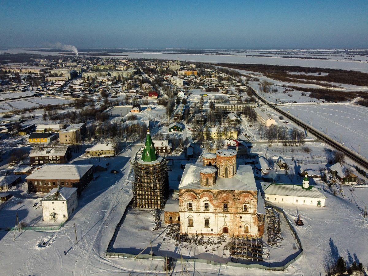 Ансамбль Архиерейского двора, Холмогоры (Холмогорский район, Архангельская область). фасады