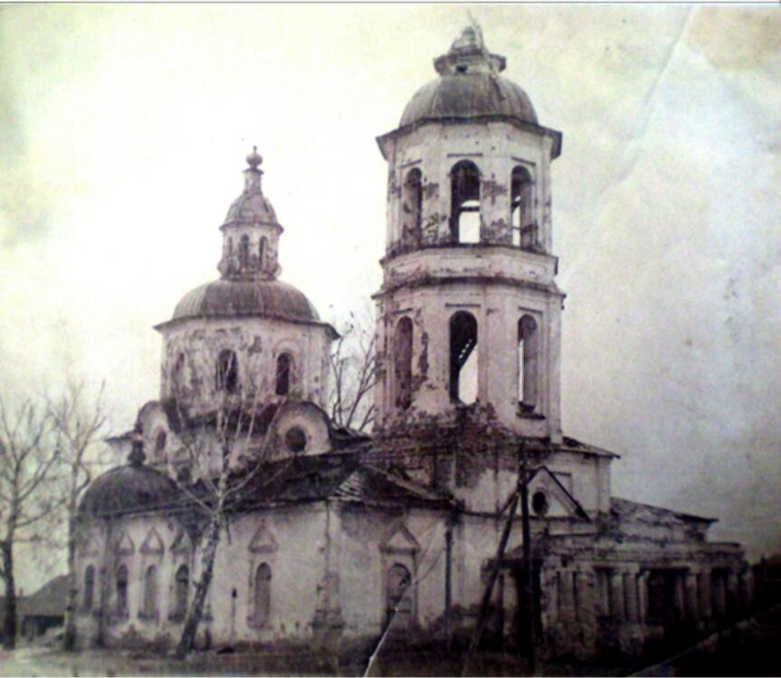 Церковь Собора Пресвятой Богородицы, Невьянское (Невьянская слобода) (Алапаевский район (Алапаевское МО и Махнёвское МО), Свердловская область). архивная фотография, разрушена в 1977г