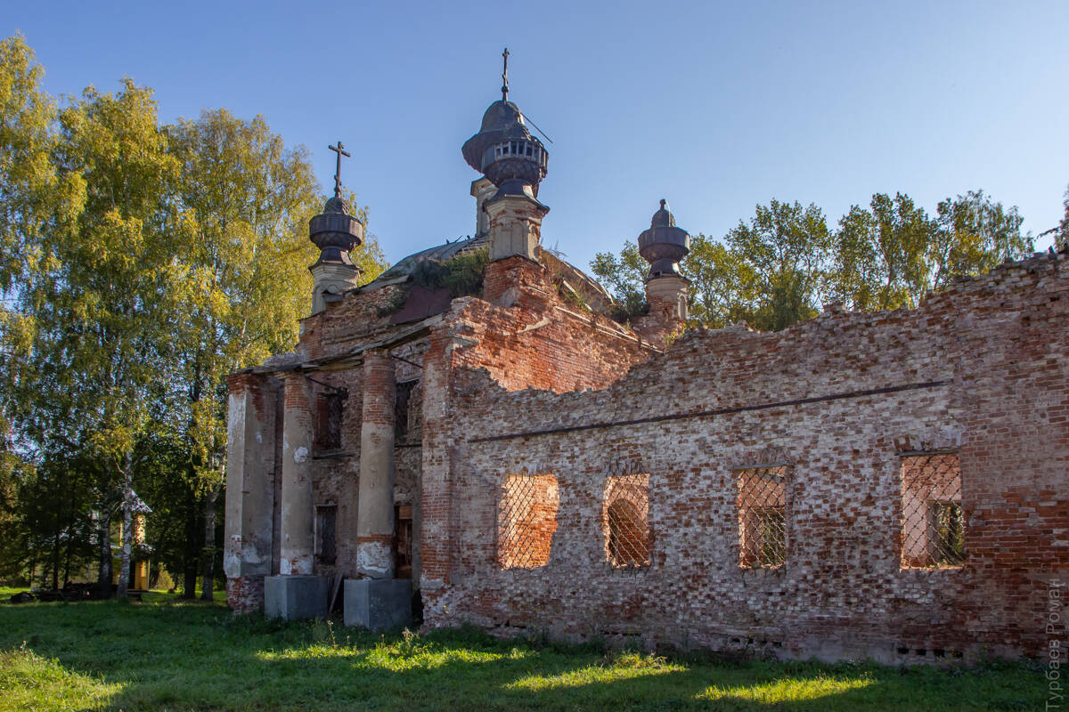Церковь Рождества Христова, Климовское (Пошехонский район, Ярославская область). фасады, Вид с северо-запада