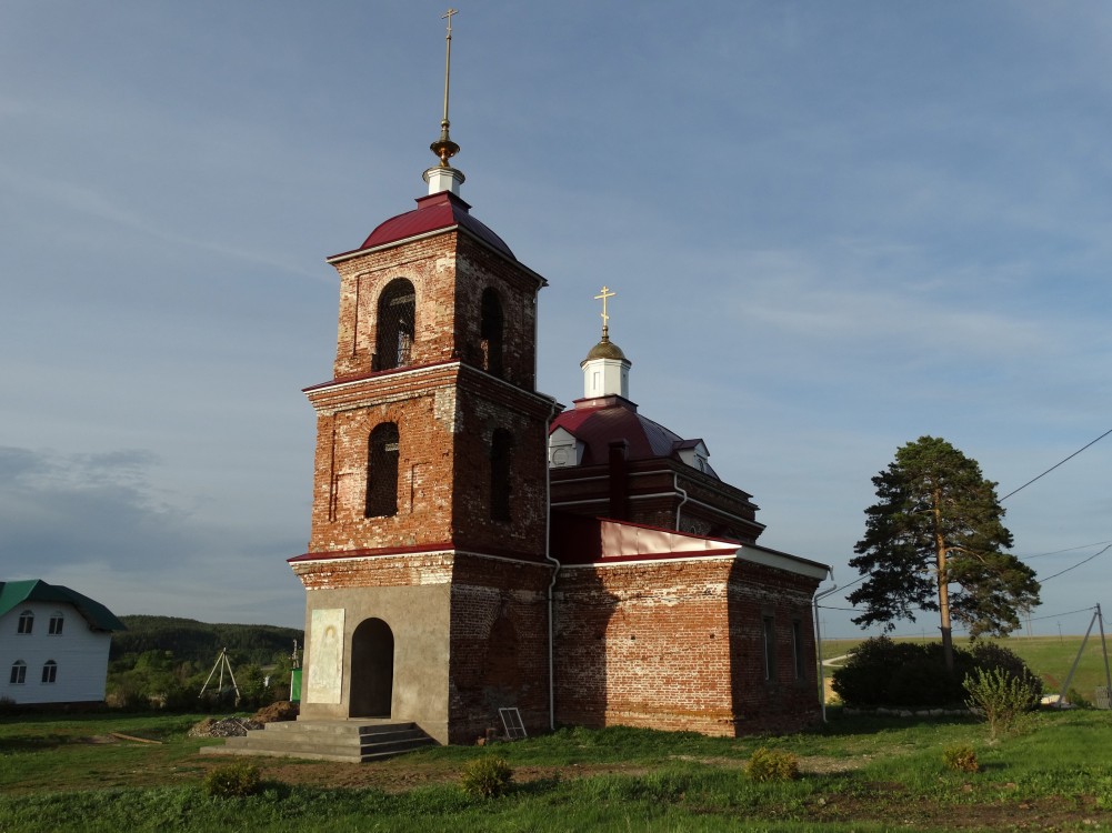 Парафеевка. Богородице-Тихвинский Рябашский женский монастырь. Церковь Илии Пророка. фасады