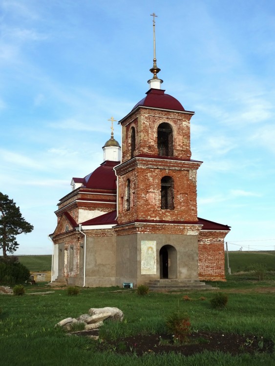 Парафеевка. Богородице-Тихвинский Рябашский женский монастырь. Церковь Илии Пророка. фасады