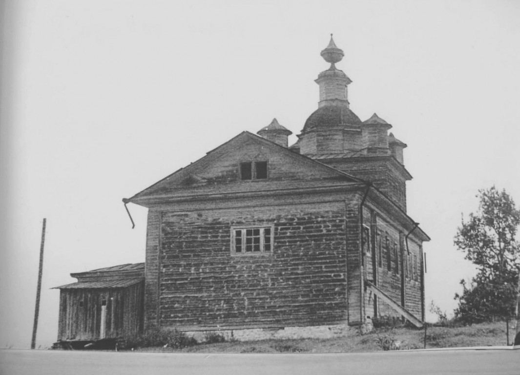 Бадожский Погост. Церковь Рождества Христова. архивная фотография, Фото 1968 года из фондов Вытегорского объединённого музея